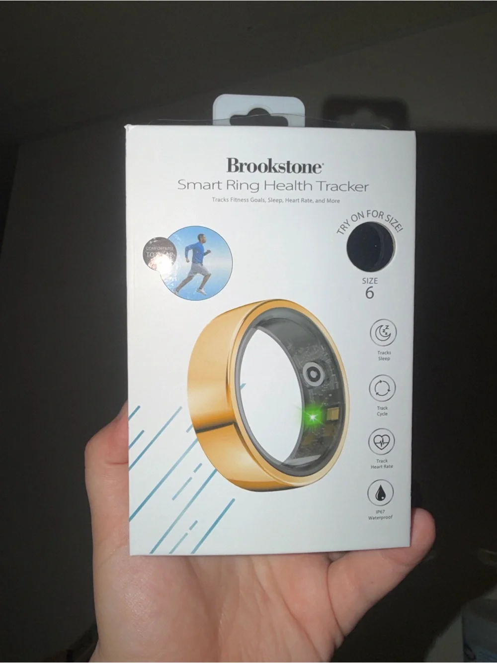 Brookstone Smart Ring Health Tracker